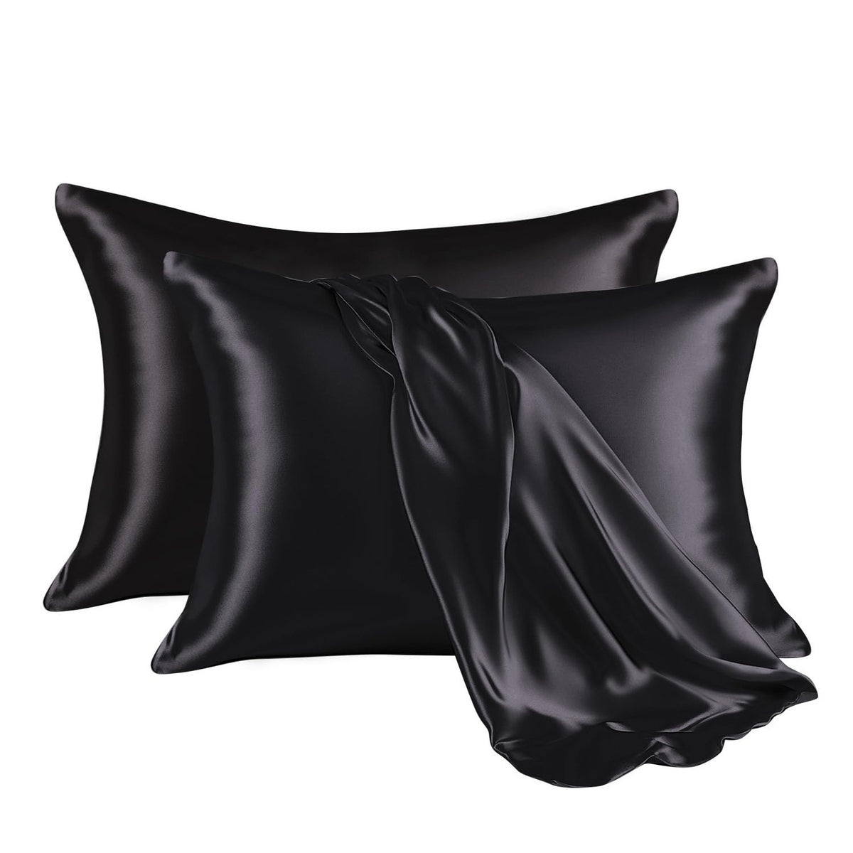 Satin Pillowcase Set – Solid Color, Silky Soft, Set of 2