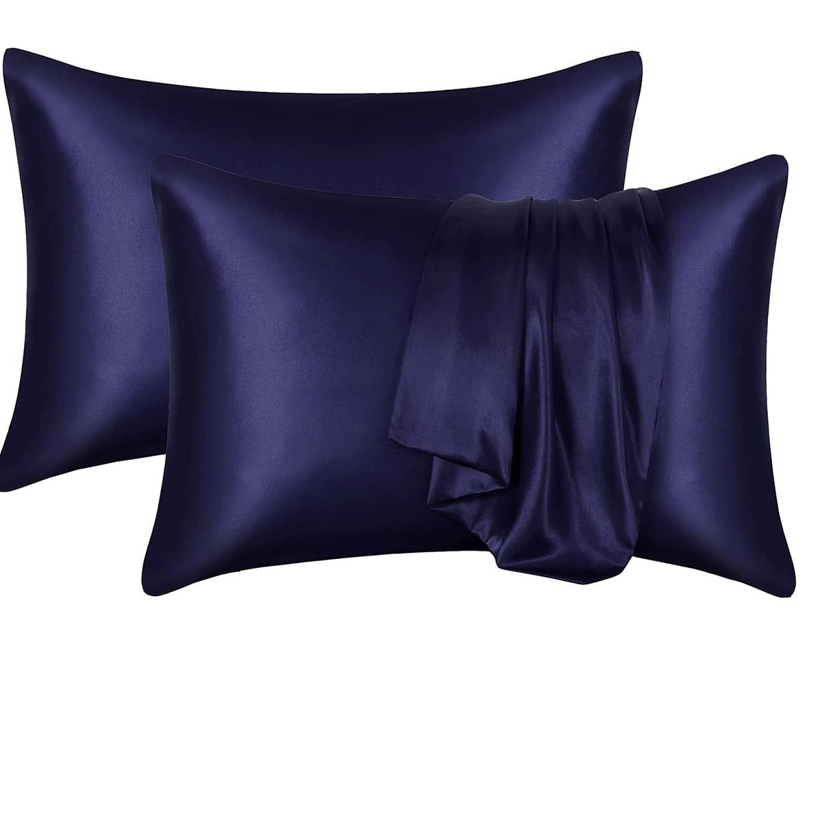 Satin Pillowcase Set – Solid Color, Silky Soft, Set of 2