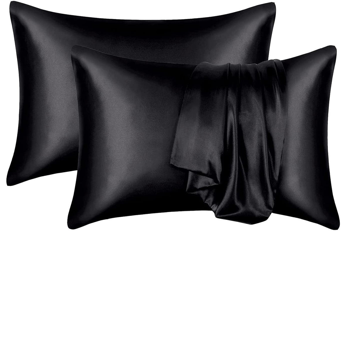 Satin Pillowcase Set – Solid Color, Silky Soft, Set of 2