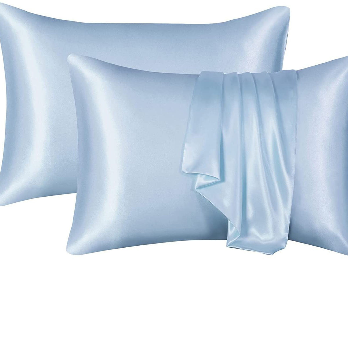Satin Pillowcase Set – Solid Color, Silky Soft, Set of 2