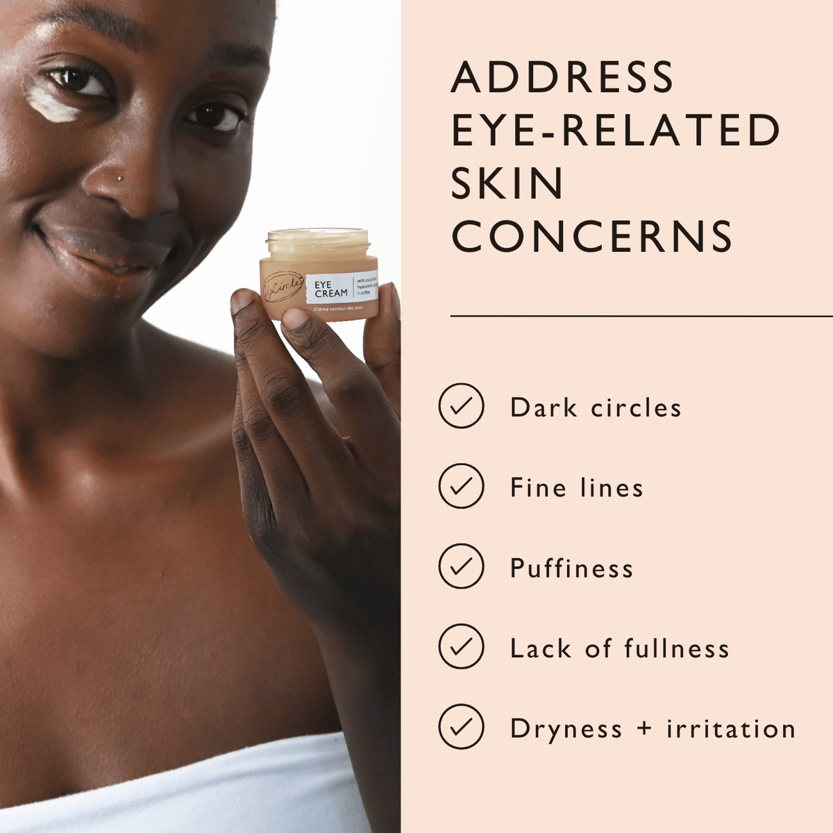 Eye Cream with Hyaluronic Acid & Coffee