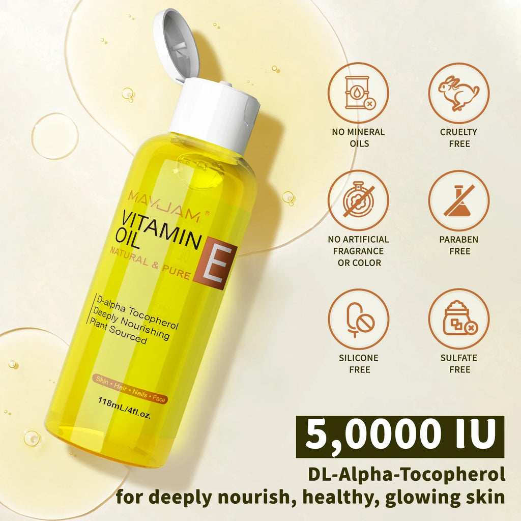 Pure Vitamin E Face Oil – Brightening & Moisturizing Skin Care