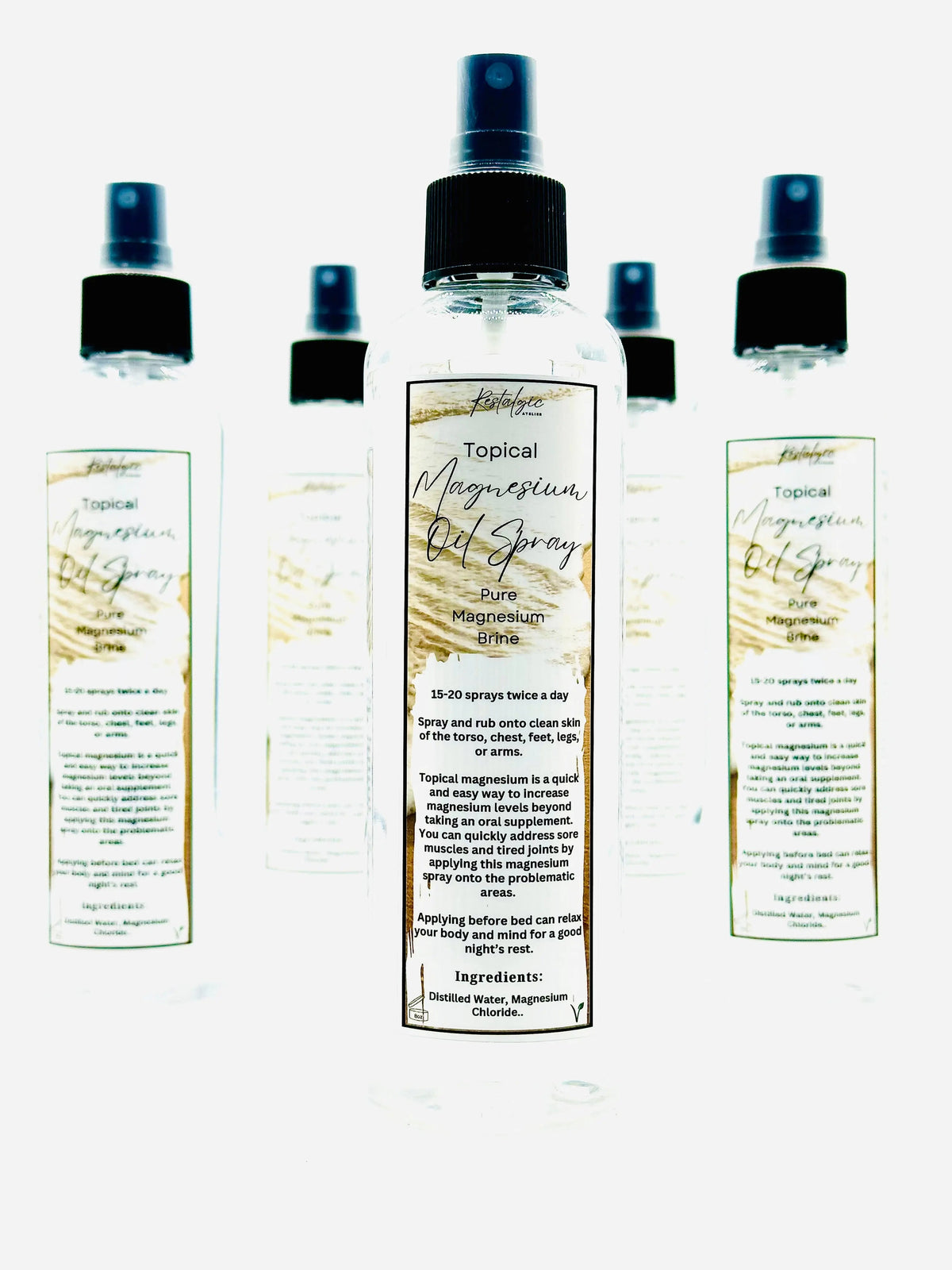 Magnesium Trio Set – Body Cream, Spray & Serum for Relaxation